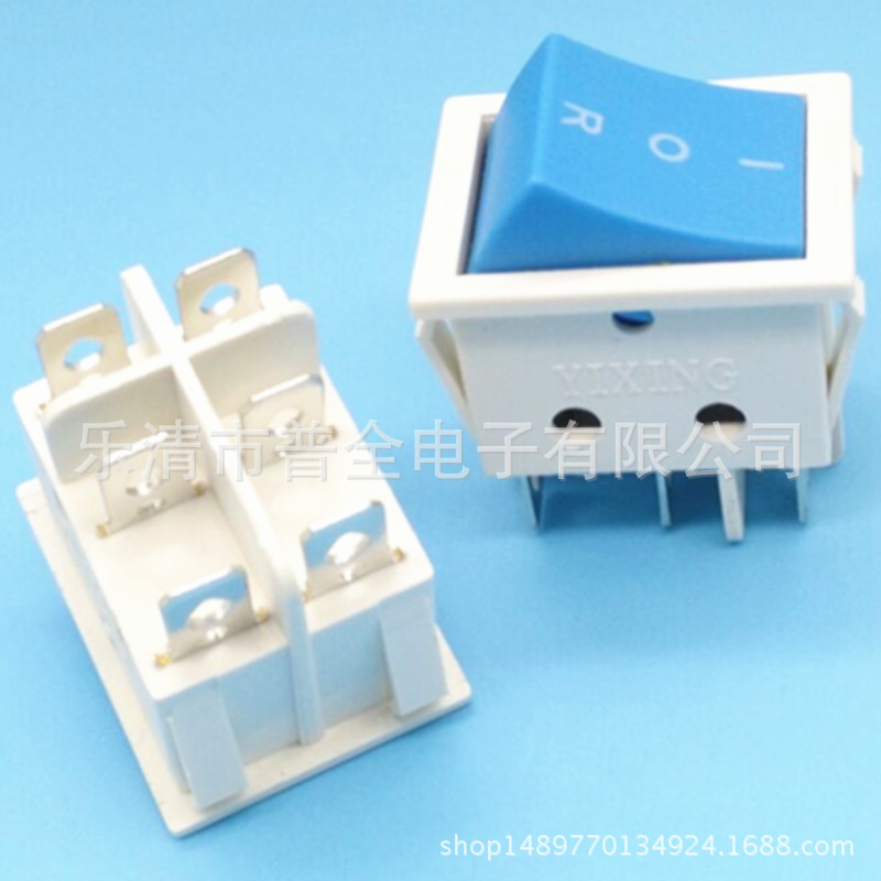 船型开关 KCD4白色翘板开关 3档6脚 大电流16A 大D4白色三档开关