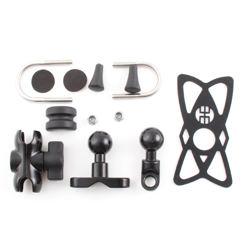 Motocicleta de aleación de aluminio soporte del teléfono móvil coche eléctrico bicicleta al aire libre montar X-tipo de aleación de aluminio soporte del teléfono móvil