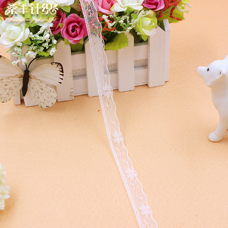 福建蕾丝现货供应服装辅料 1.3CM无弹蕾丝花边