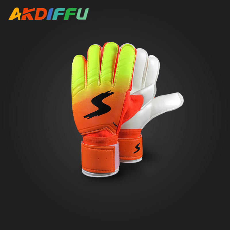 Aikedifei 833 # guantes de portero multi-tamaño con los hombres y guantes de fútbol de las mujeres guantes de portero