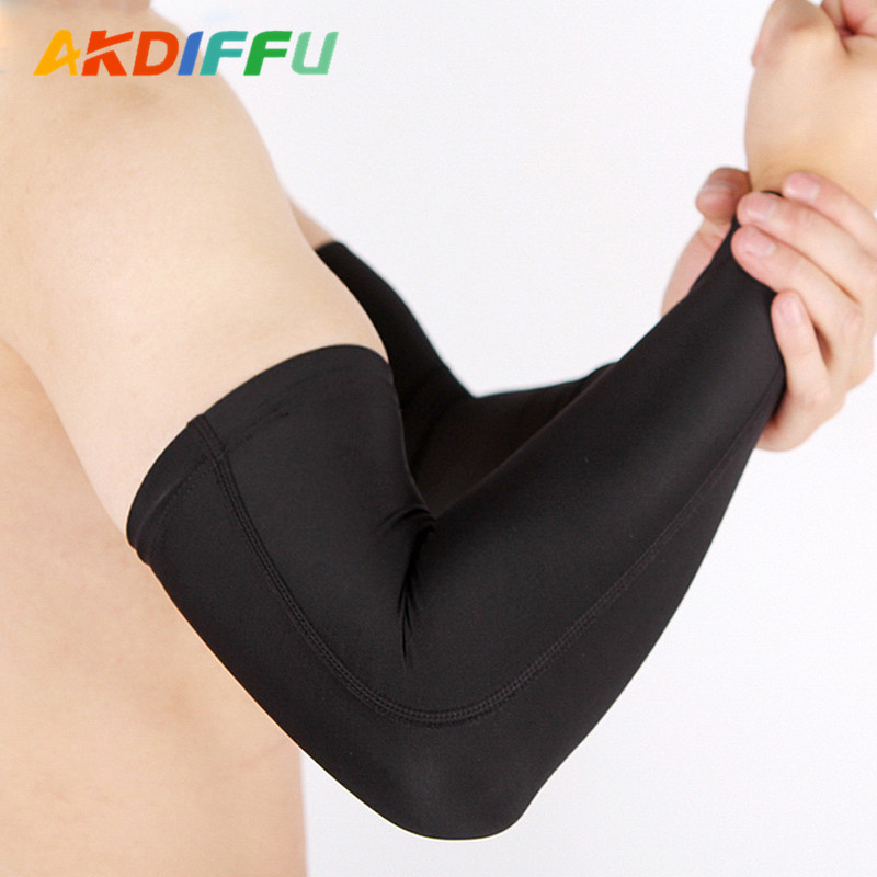 Aikedifei 923 # codo lycra alta elástico transpirable opresleeve ciclismo baloncesto brazo fábrica al por mayor