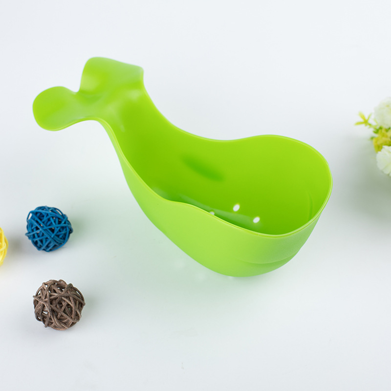 Baby shampoo Cup shower ballena en forma de niño shampoo Cup Baby Bath agua Scoop plástico pequeño agua Cuchara baño Scoop