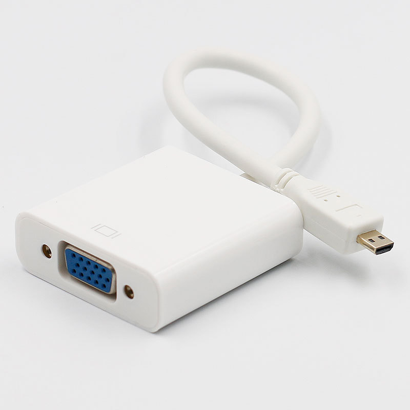 厂家直销micro hdtv tovga转接线microhdtv转vga高清线转接线1080