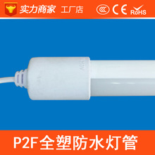 led防水灯管T8/T5全塑冷库鱼缸灯管单端进电防水LED冰柜灯管1.2M