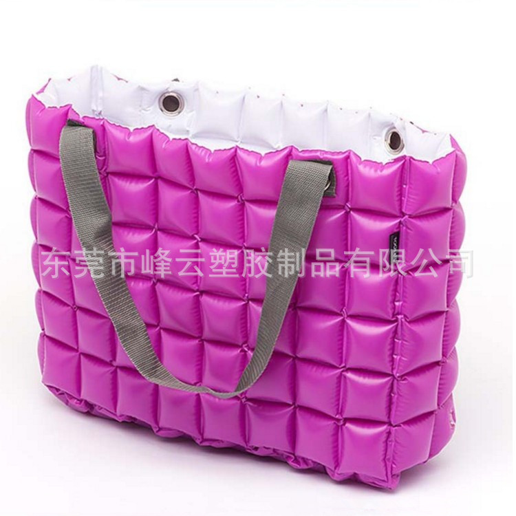供应PVC充气袋子 超市购物袋 充气沙滩袋 批发尺寸