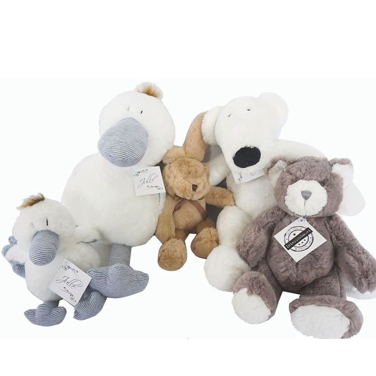 Внешняя торговля Новая плюшевая игрушка Скандинавская плюшевая кукла Белый медведь Кролик Гризли Медведь Сопровождающая плюшевая кукла