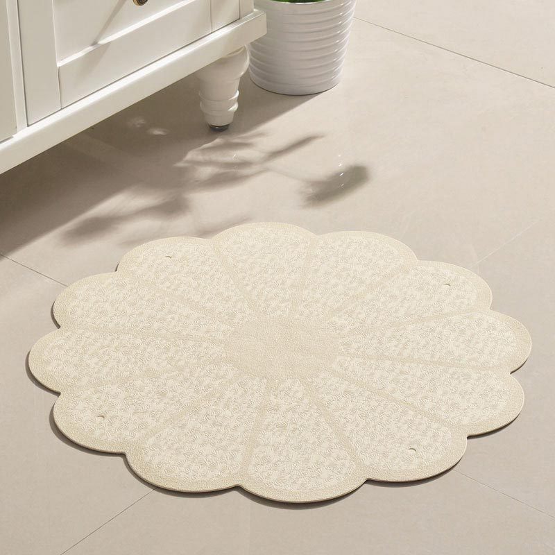 Alfombra redonda de flores estera antideslizante estera de baño de ducha estera de baño de dibujos animados estera de ducha antideslizante