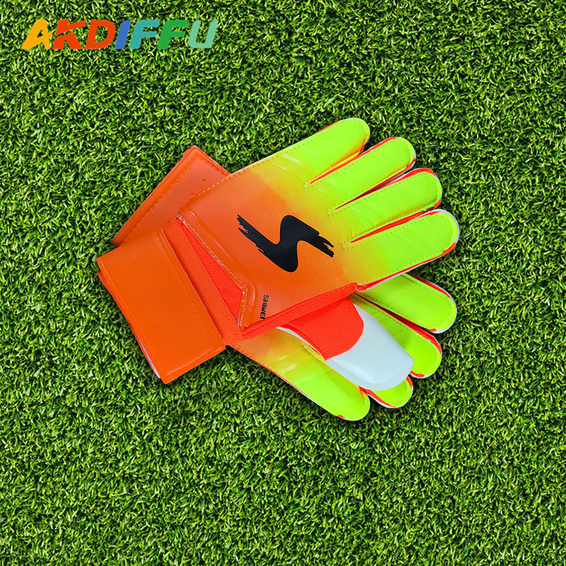 Aikedifei 833 # guantes de portero multi-tamaño con los hombres y guantes de fútbol de las mujeres guantes de portero