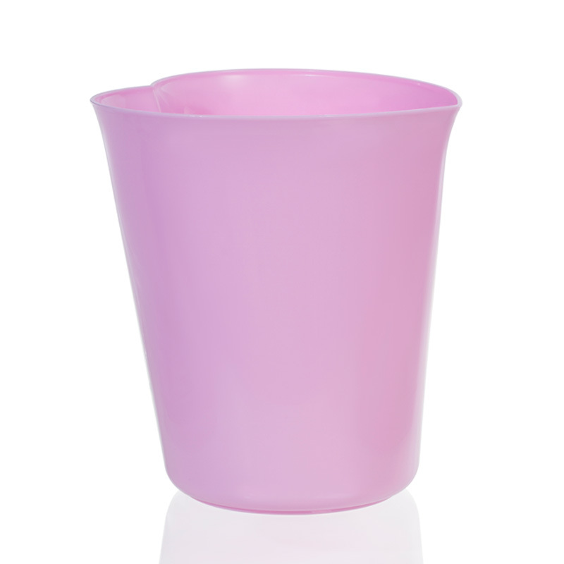 Moda en forma de corazón bote de basura de plástico para el hogar descubierto Cubo de almacenamiento creativo baño bote de basura Fábrica al por mayor