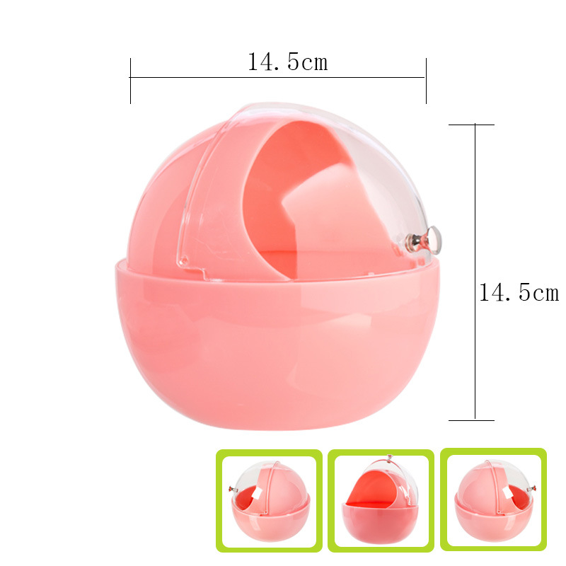 Pequeño frasco de almacenamiento de plástico flip sellado caja de almacenamiento de joyas de caramelo simple princesa coreana Linda fábrica al por mayor