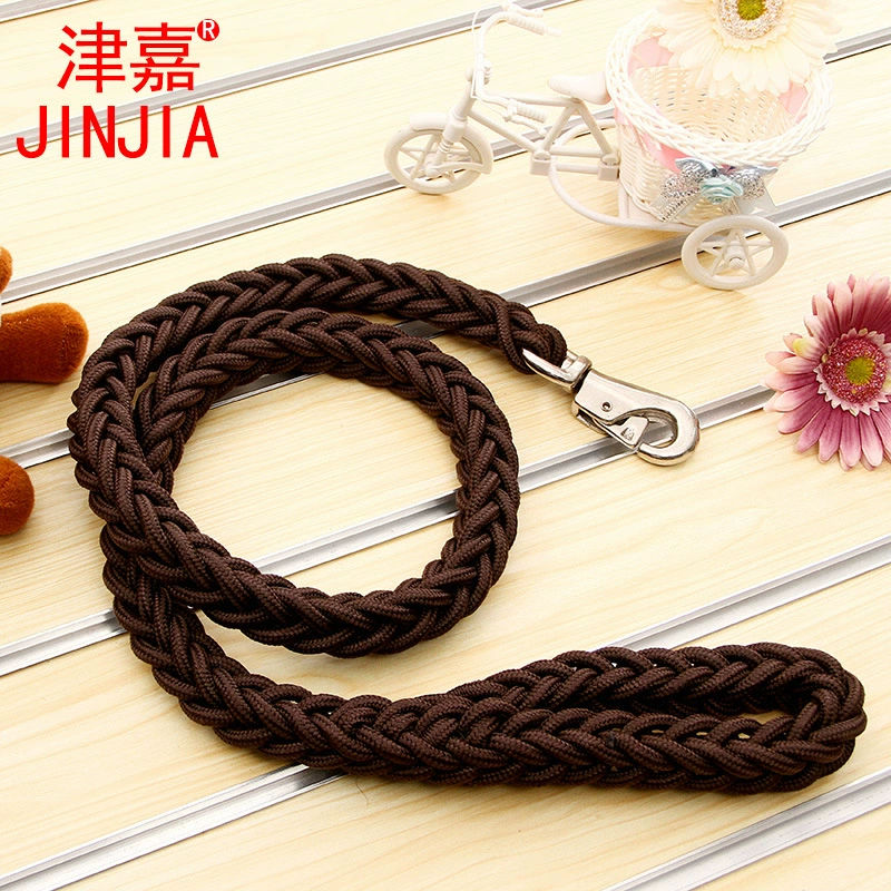 Поводок для собак (JINJIA) 8-нитевой косичка из верёвки, длина 1,3 м × 5 см, прочный для средних и крупных собак