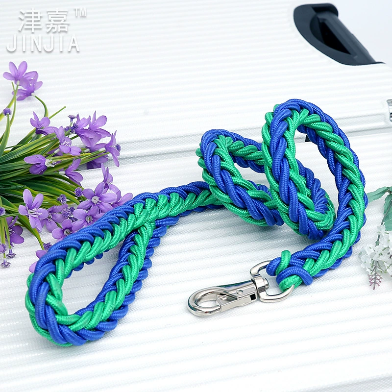 Поводок для собак (JINJIA) 8-нитевой косичка из верёвки, длина 1,3 м × 5 см, прочный для средних и крупных собак