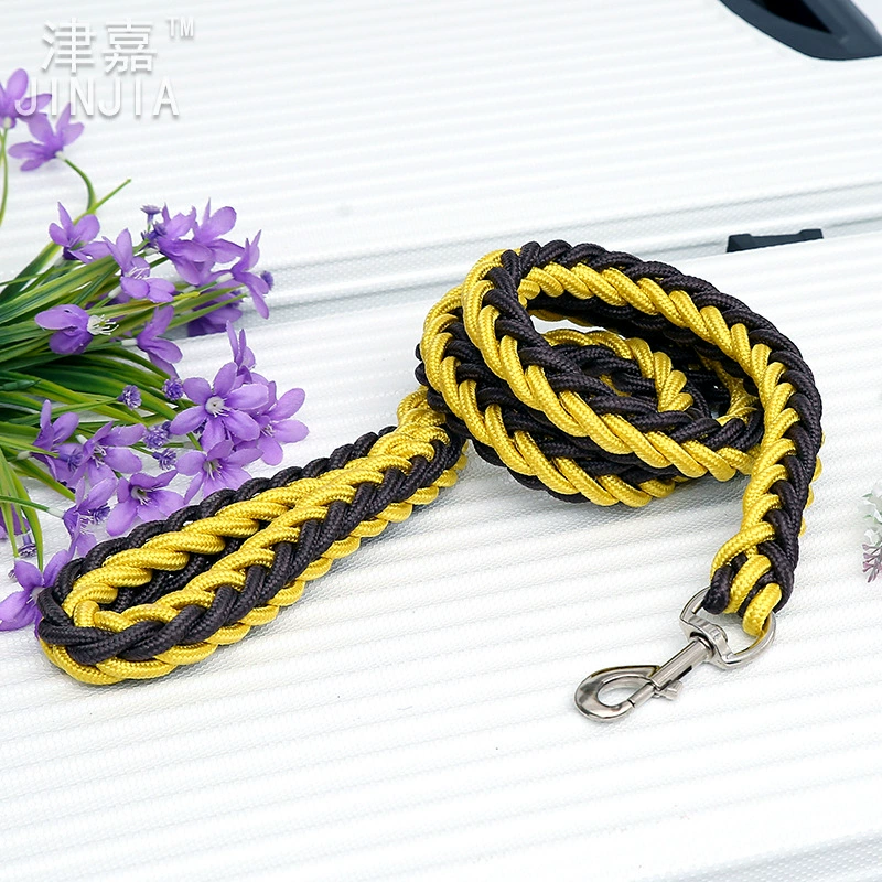 Поводок для собак (JINJIA) 8-нитевой косичка из верёвки, длина 1,3 м × 5 см, прочный для средних и крупных собак