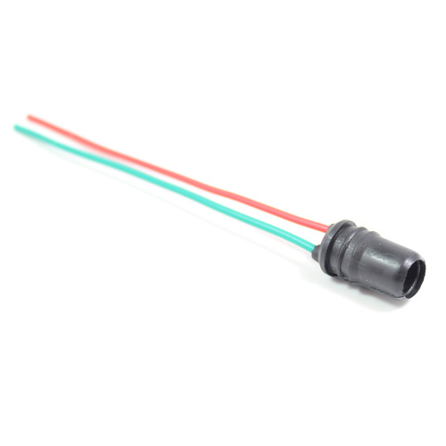 Car instrument bulb T10 socket round mouth 12961 lamp holder rubber socket 18 wire 0.75 square