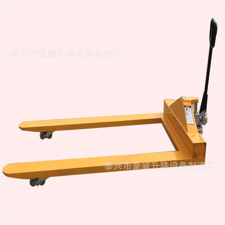 供应加长型液压手拉车 手动升高搬运车 托盘叉车 油压地牛手拖车