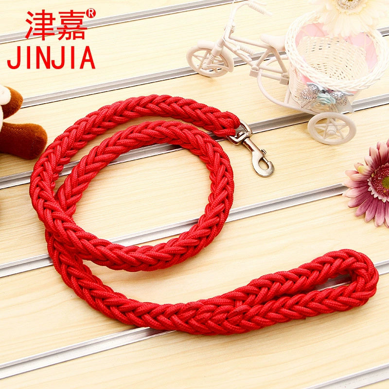 Поводок для собак (JINJIA) 8-нитевой косичка из верёвки, длина 1,3 м × 5 см, прочный для средних и крупных собак