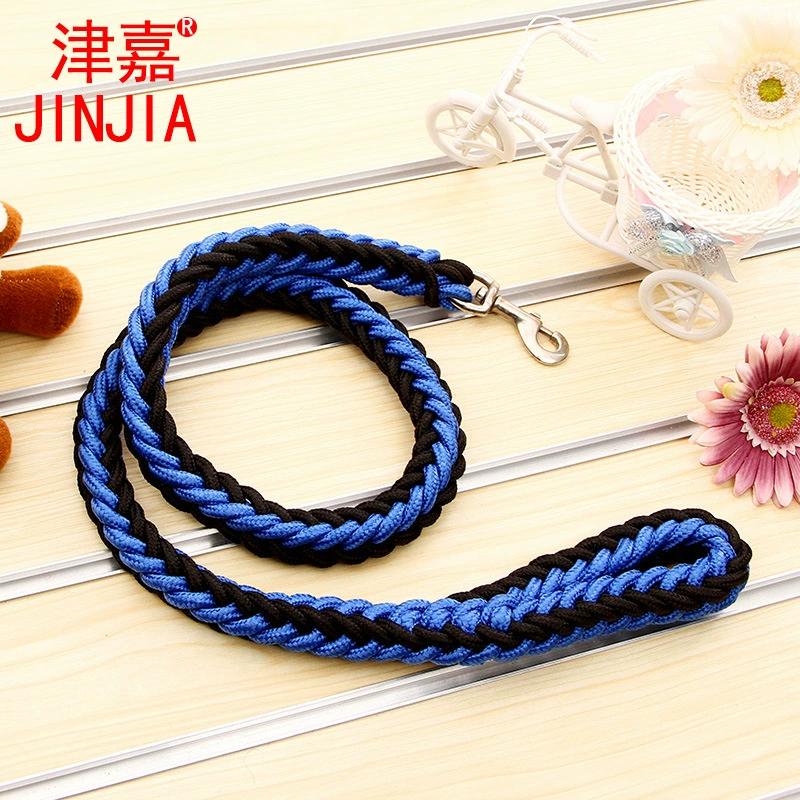 Поводок для собак (JINJIA) 8-нитевой косичка из верёвки, длина 1,3 м × 5 см, прочный для средних и крупных собак
