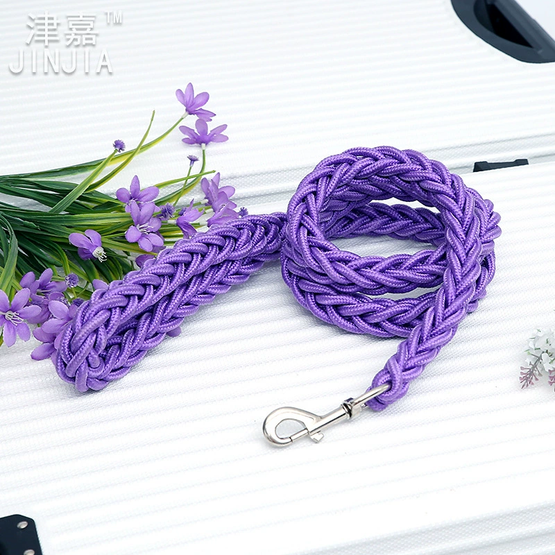 Поводок для собак (JINJIA) 8-нитевой косичка из верёвки, длина 1,3 м × 5 см, прочный для средних и крупных собак