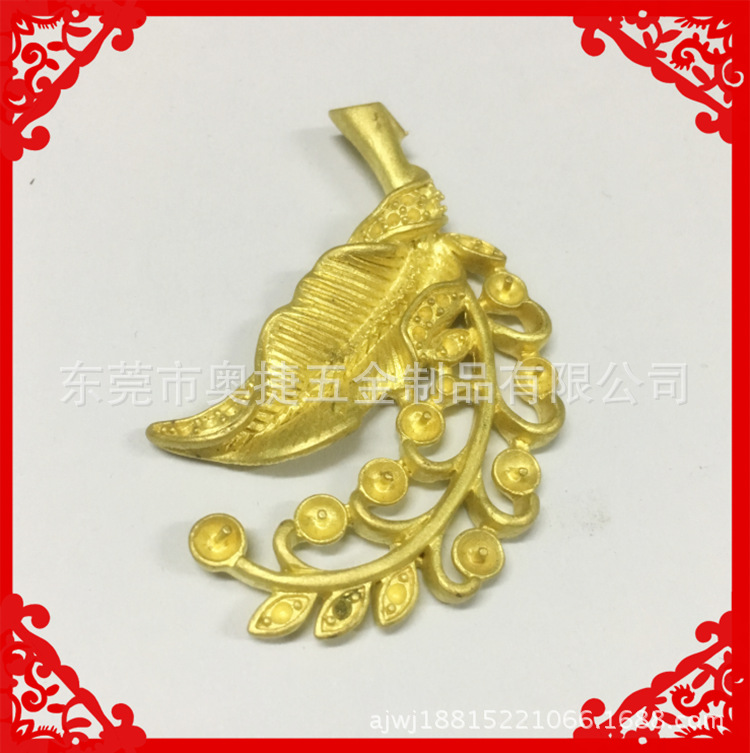 厂家生产石膏型铸造件 黄铜工艺配件黄铜饰品吊坠铜 黄铜精密