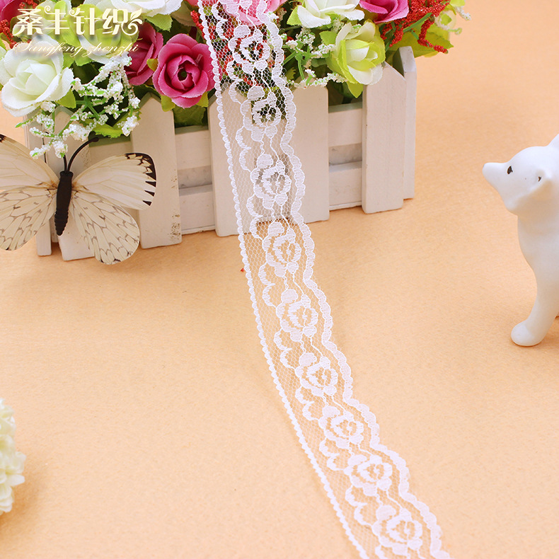 现货批发3公分无弹力蕾丝花边 内衣服饰辅料花边