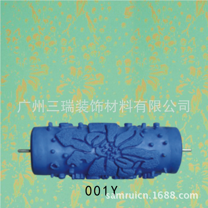 5 pulgadas líquido papel pintado rodillo de impresión pared cepillo herramienta papel pintado moleteado molde pared arte pintura rodillo de impresión 001Y