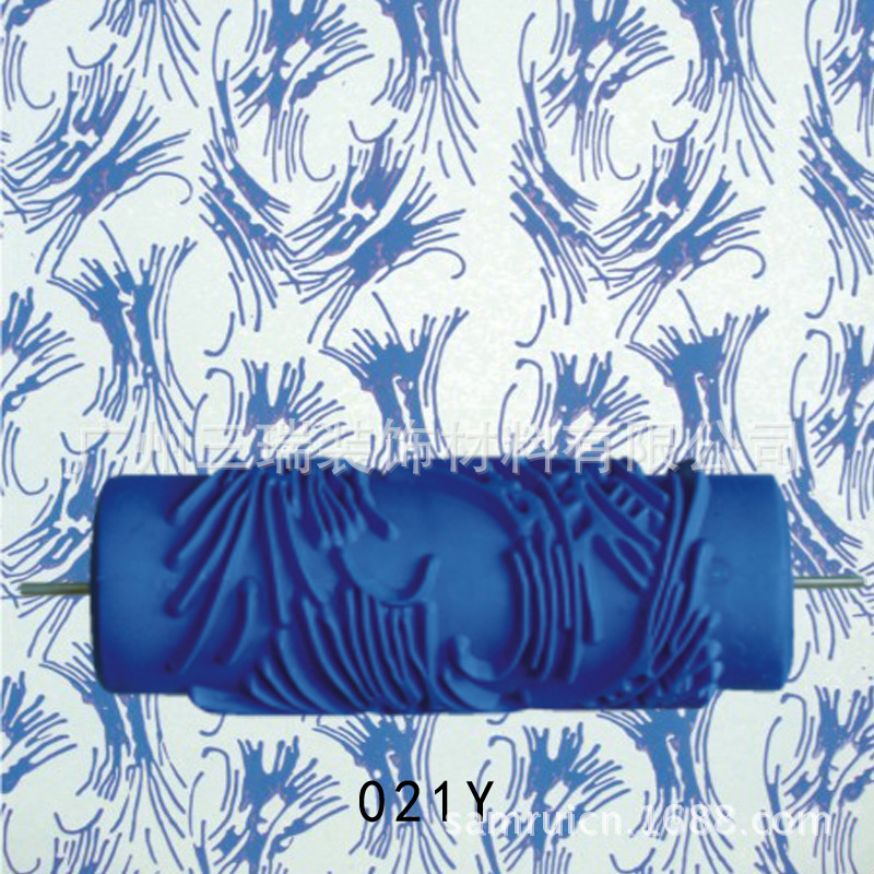 5 pulgadas líquido papel pintado rodillo de impresión pared cepillo herramienta papel pintado moleteado molde pared arte pintura rodillo de impresión 001Y