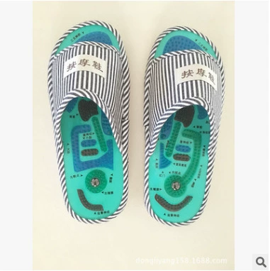 В наличии Пакетная Массажная обувь Tai Chi Acupoint Массажные тапочки Массажер для ног Массажные Тапочки