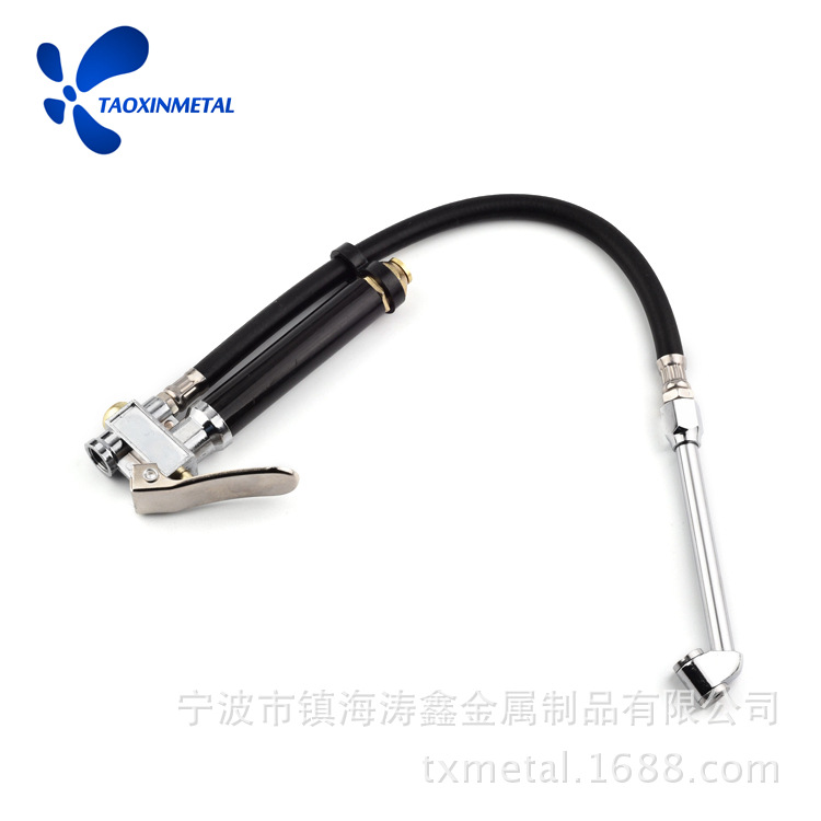 轮胎测试胎压 气压 刻度尺显示  充气枪 胎压枪