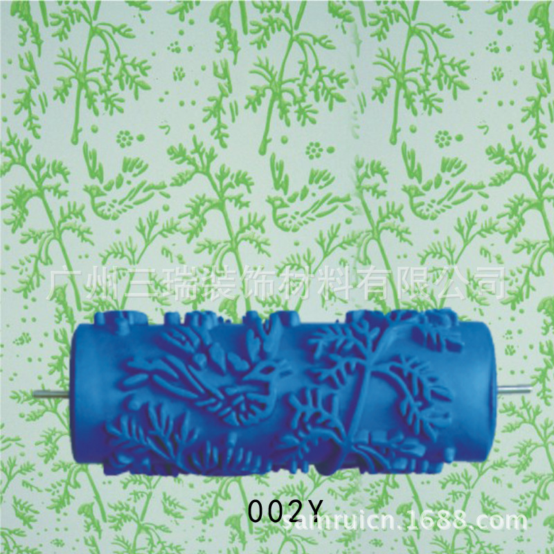 5 pulgadas líquido papel pintado rodillo de impresión pared cepillo herramienta papel pintado moleteado molde pared arte pintura rodillo de impresión 001Y