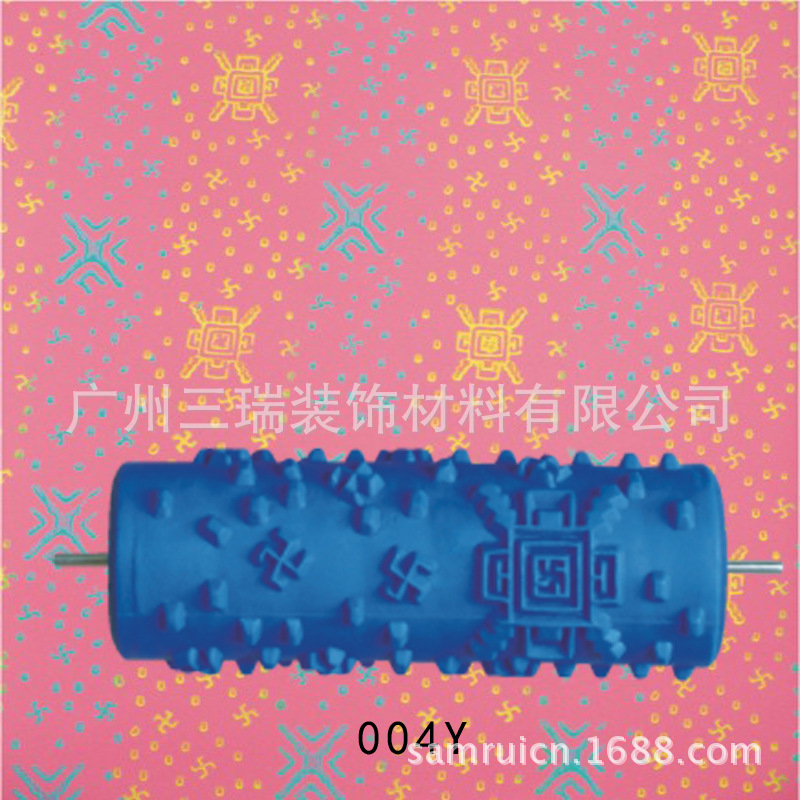 5 pulgadas líquido papel pintado rodillo de impresión pared cepillo herramienta papel pintado moleteado molde pared arte pintura rodillo de impresión 001Y