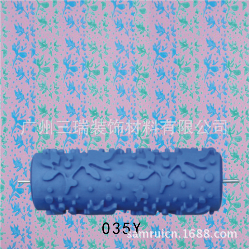 5 pulgadas líquido papel pintado rodillo de impresión pared cepillo herramienta papel pintado moleteado molde pared arte pintura rodillo de impresión 001Y