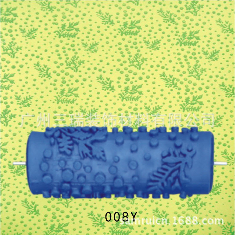 5 pulgadas líquido papel pintado rodillo de impresión pared cepillo herramienta papel pintado moleteado molde pared arte pintura rodillo de impresión 001Y