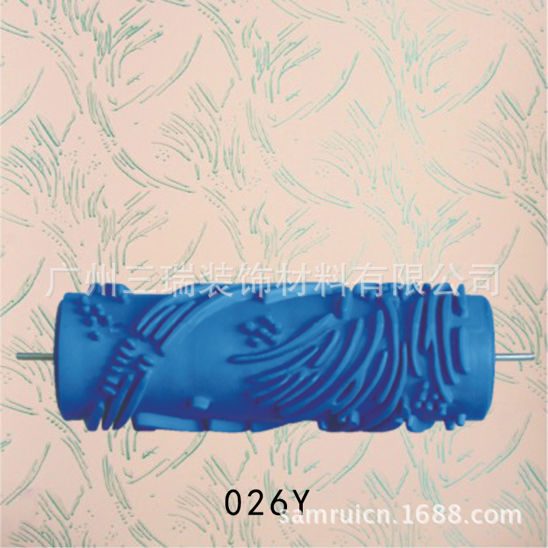 5 pulgadas líquido papel pintado rodillo de impresión pared cepillo herramienta papel pintado moleteado molde pared arte pintura rodillo de impresión 001Y