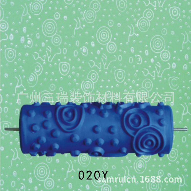 5 pulgadas líquido papel pintado rodillo de impresión pared cepillo herramienta papel pintado moleteado molde pared arte pintura rodillo de impresión 001Y