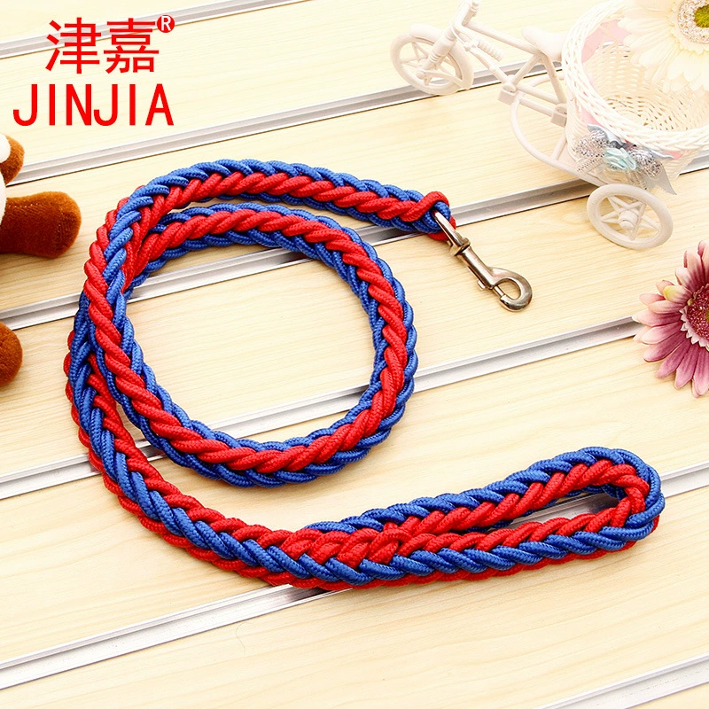 Поводок для собак (JINJIA) 8-нитевой косичка из верёвки, длина 1,3 м × 5 см, прочный для средних и крупных собак