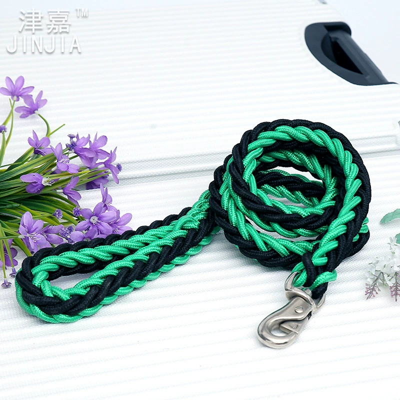 Поводок для собак (JINJIA) 8-нитевой косичка из верёвки, длина 1,3 м × 5 см, прочный для средних и крупных собак