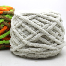 单股段染冰条线小冰条中粗棉毛线手编拖鞋坐垫粗冰条毛线55色可选