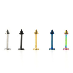 Amazon European and American titanium steel stainless steel lip nails tapered exaggerated personality body piercing jewelry factory direct sales