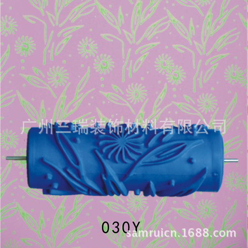 5 pulgadas líquido papel pintado rodillo de impresión pared cepillo herramienta papel pintado moleteado molde pared arte pintura rodillo de impresión 001Y