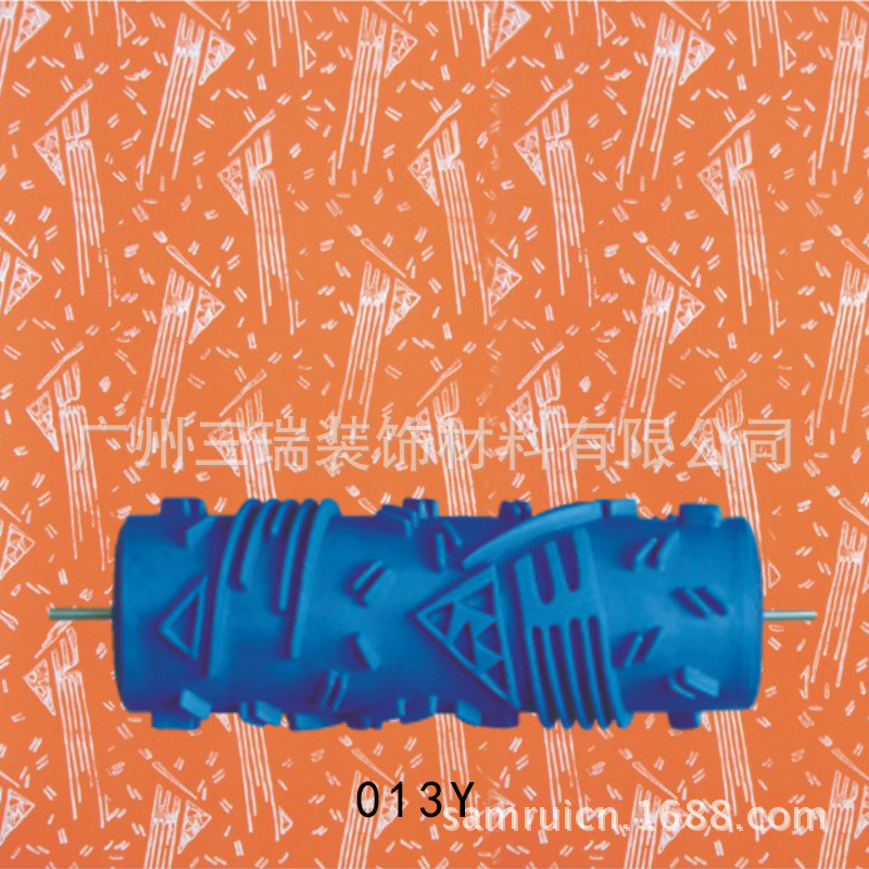 5 pulgadas líquido papel pintado rodillo de impresión pared cepillo herramienta papel pintado moleteado molde pared arte pintura rodillo de impresión 001Y