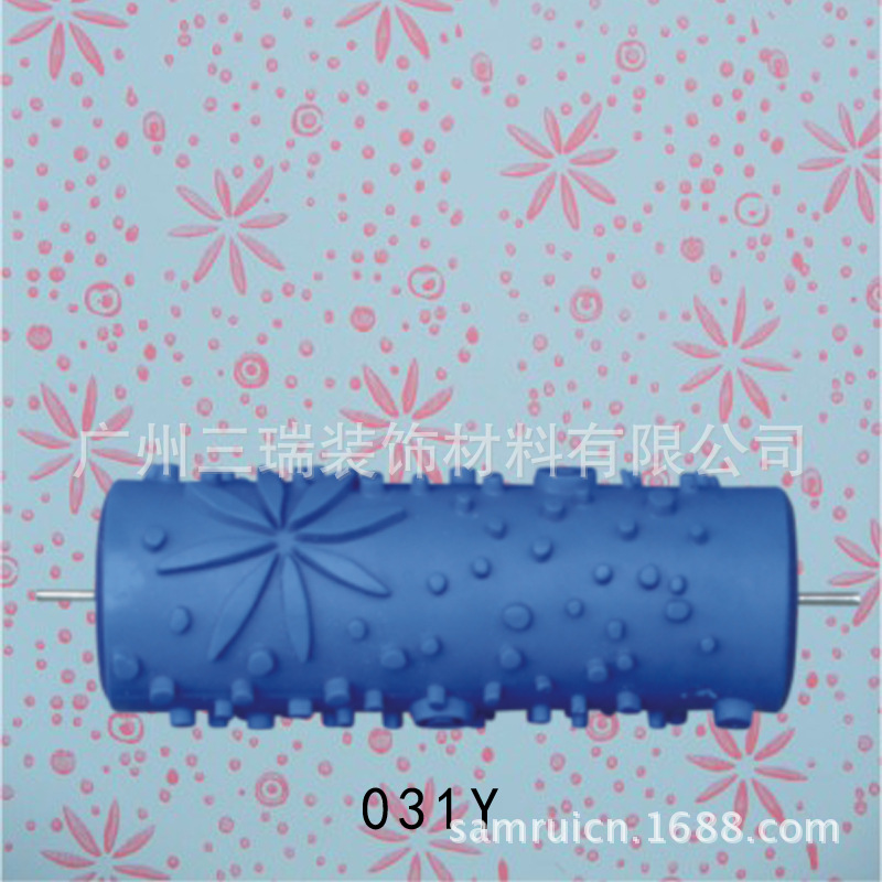 5 pulgadas líquido papel pintado rodillo de impresión pared cepillo herramienta papel pintado moleteado molde pared arte pintura rodillo de impresión 001Y