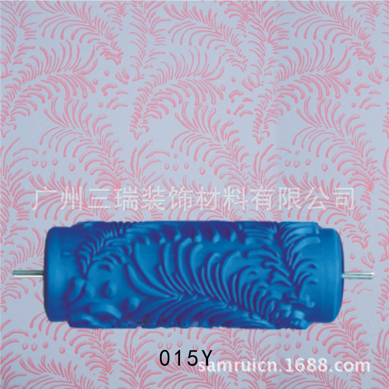 5 pulgadas líquido papel pintado rodillo de impresión pared cepillo herramienta papel pintado moleteado molde pared arte pintura rodillo de impresión 001Y