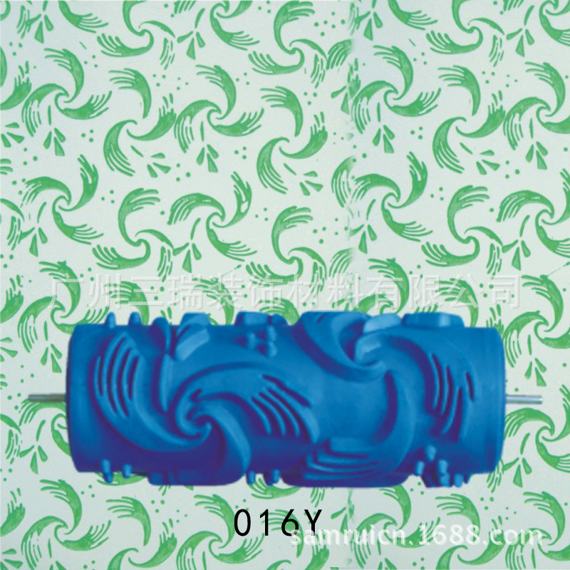 5 pulgadas líquido papel pintado rodillo de impresión pared cepillo herramienta papel pintado moleteado molde pared arte pintura rodillo de impresión 001Y