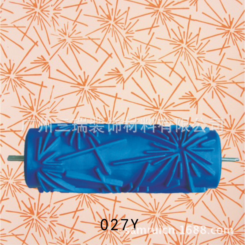 5 pulgadas líquido papel pintado rodillo de impresión pared cepillo herramienta papel pintado moleteado molde pared arte pintura rodillo de impresión 001Y