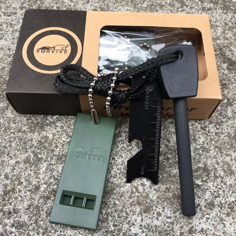 Travel lighter, whistle, gift box, set