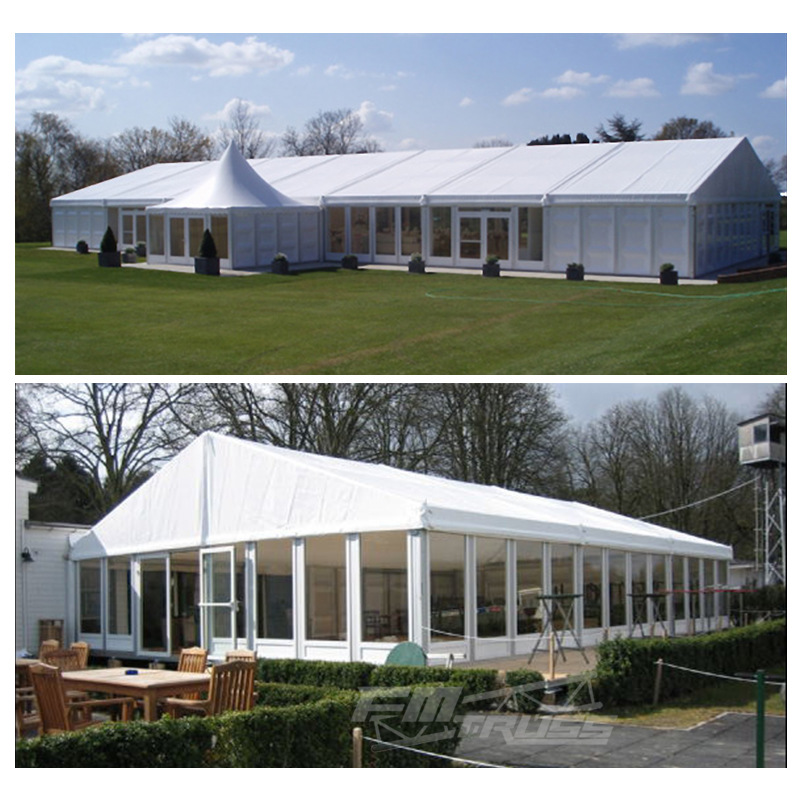 热销铝合金欧式展览展示会展帐篷 大型临时德国大棚 人字顶篷房