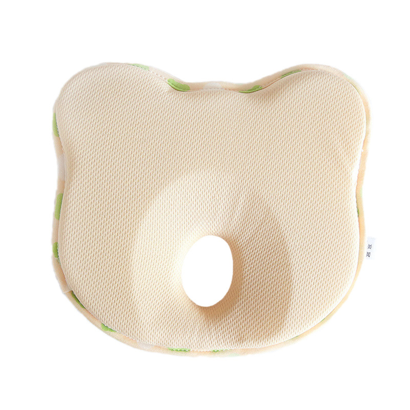 Bebé que forma la almohada bebé oso Apple almohada anti-Desviación cabeza esponja transpirable cuatro estaciones disponibles suministros maternos e infantiles
