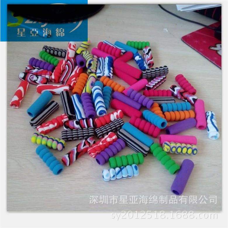 绳子防滑橡塑管套    竹节形磨砂橡塑管   彩色防滑橡塑管套