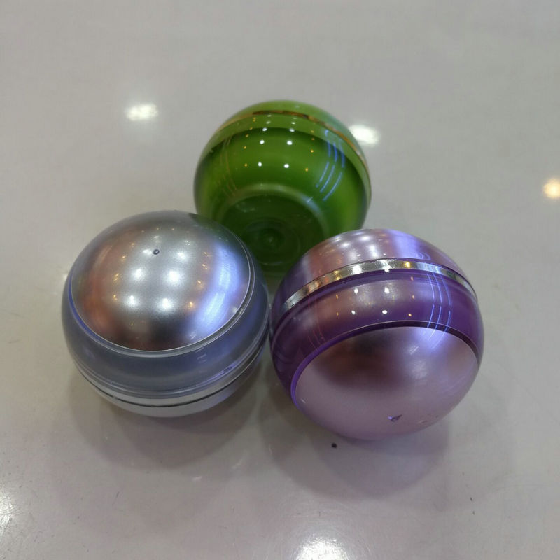 工厂热卖 爆款5克亚克力球形鸡蛋瓶 膏霜瓶 小样分装瓶 试用装瓶