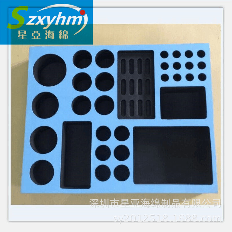 缓冲海绵包装盒  一体成型海绵包装盒 分层贴合海绵包装盒